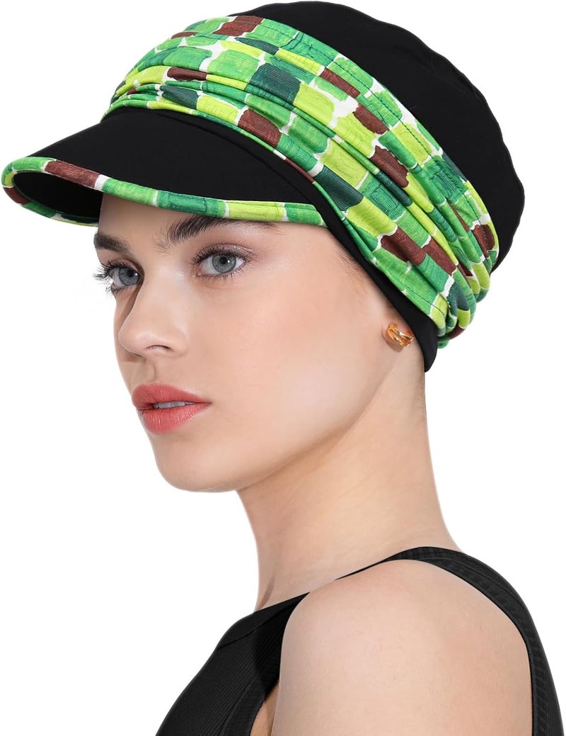 Awefeel Chemo Headwear Viscose Newsboy Cap for Women Fall and Winter Hats - Image 3